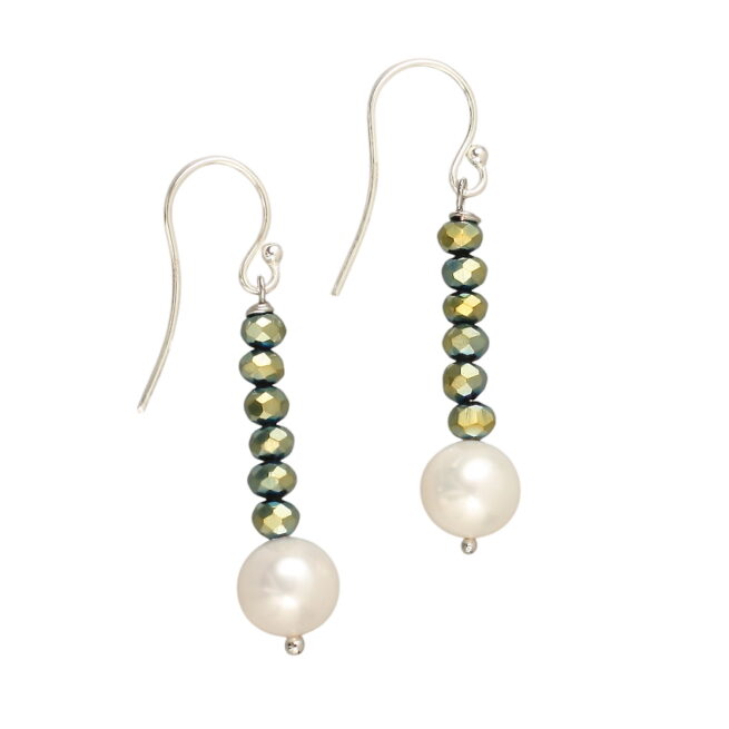 Crystal & Pearl Earring